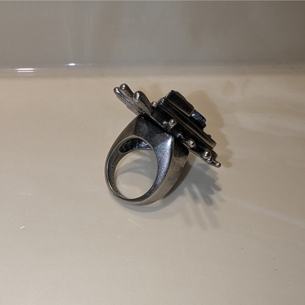 COACH - Rare Pyramid Eye Ring 7.5 - Picture 7 of 11
